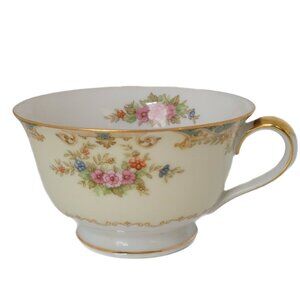 Noritake M Porcelain Tea Cup Camelot Pattern 6000 Vintage 1940s Made in Japan